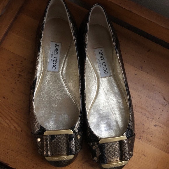 Jimmy Choo snakeskin Flats - Picture 3 of 3